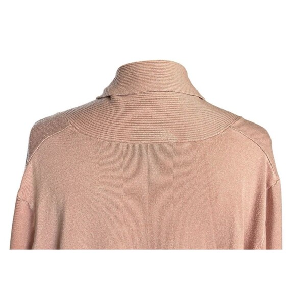 Lane Bryant Womens 18/20 Mauve Open Front Long Cardigan Ribbed Knit Sweater - Picture 7 of 9